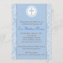 Search for blue and brown christening invitations Catholic