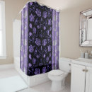 Search for purple and black shower curtains Flowers