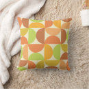 Search for lime green and orange pillows For her