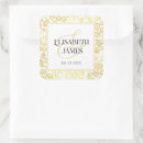Search for luxury gold wedding stickers Sophisticated