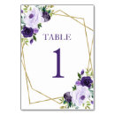 Search for gold floral table cards Peony