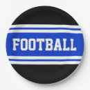 Search for football paper plates Black
