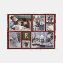 Search for red photo blankets Family photo collage