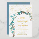 Recherche de orange et bleu invitations Calligraphie