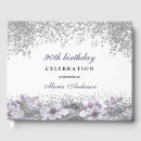 Search for 90th birthday guest books Silver