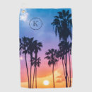 Search for palm tree golf towels Sunset