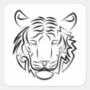 Search for black and white tiger stickers Big cat