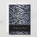 Search for zebra bachelorette party invitations Purple