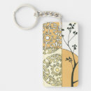 Search for silhouette rectangular keychains Tree