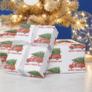 Search for fire truck wrapping paper Merry christmas