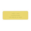Search for retro wedding return address labels Modern