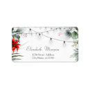 Search for pine branches return address labels Merry christmas