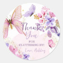 Search for butterfly thank you tag stickers Floral