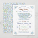Search for tea party baby boy shower invitations Elegant