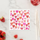 Search for red heart napkins Pattern