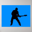 Recherche de guitare bleue posters Basse