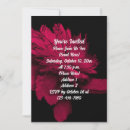 Search for red and black party invitations Anniversary