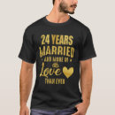 Search for 24th wedding anniversary tshirts Couple