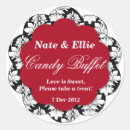Search for red damask stickers Party