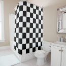 Search for retro black and white shower curtains Classic