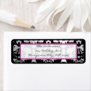 Search for silver damask wedding return address labels For her