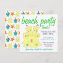 Search for sand castle birthday invitations Summer