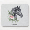 Recherche de cheval noir tapis souris Équestre