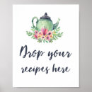 Recherche de tea signs party posters Bride