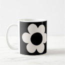 Search for black and white flowers mugs Daisy