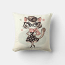 Search for vintage cat pillows Girl