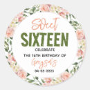 Search for sweet sixteen stickers Pastel