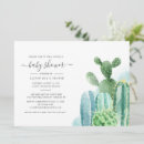Search for succulent plants baby shower invitations Botanical