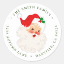Search for retro santa claus stickers Red