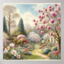 Search for vintage magnolia posters Watercolor