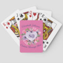 Search for 80th birthday playing cards 80 years old