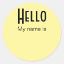 Search for hello my name is stickers Nametag