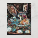 Recherche de lapin noir cartes postales Fleurs
