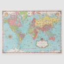 Search for world map tissue paper Wanderlust