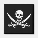 Recherche de drapeaux croisés magnets Jolly roger