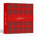 Search for red plaid binders Elegant