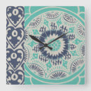 Recherche de batiker horloges Turquoise