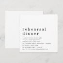 Search for contemporary rehearsal dinner invitations Minimalist