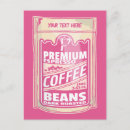 Recherche de haricots cartes postales Café