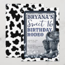 Recherche de cowgirl 16ans anniversaire invitations Rustique
