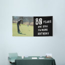 Search for funny birthday banners Golfer