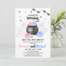 Search for halloween gender reveal invitations Pink or blue