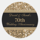 Search for 70th anniversary stickers Gold