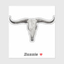Search for longhorn cattle stickers Skull