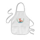 Search for woodland creatures aprons Watercolor