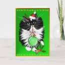 Search for tuxedo cat christmas cards Kitten